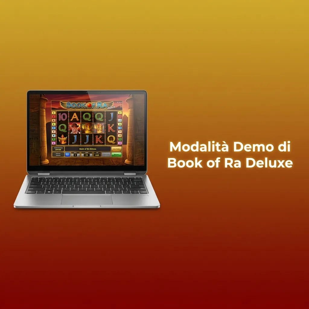 Book of Ra Deluxe demo mode interface showing free play with virtual credits and game features