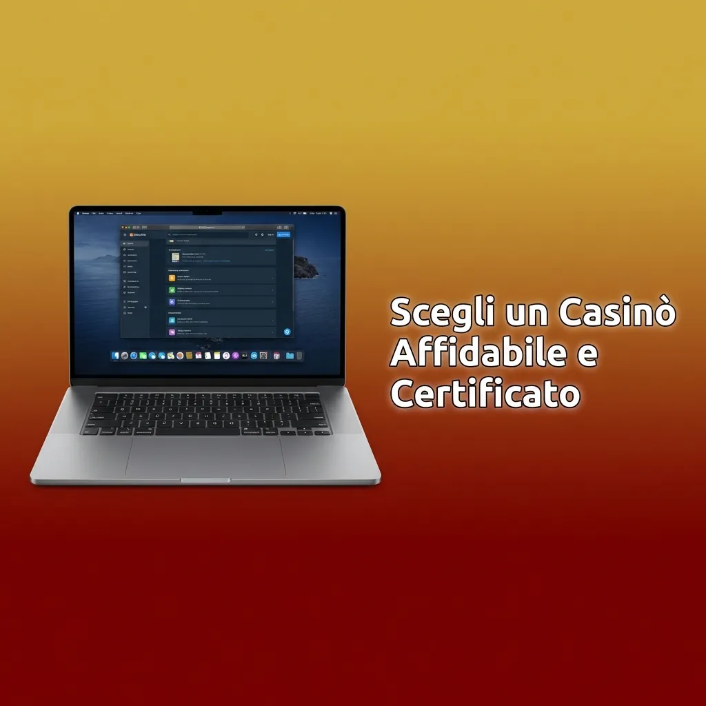 Player selecting certified online casino with ADM license and secure payment options on computer screen